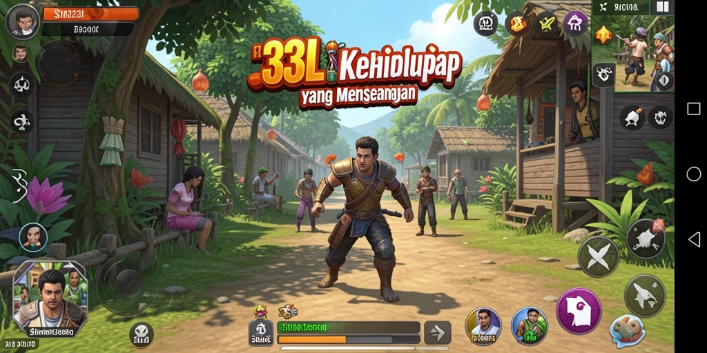 Tampilan gameplay simulasi yang interaktif dan menarik di 33L.