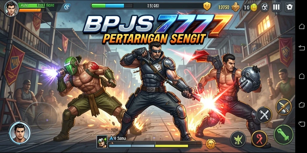 Gameplay menegangkan dalam aksi pertarungan seru.