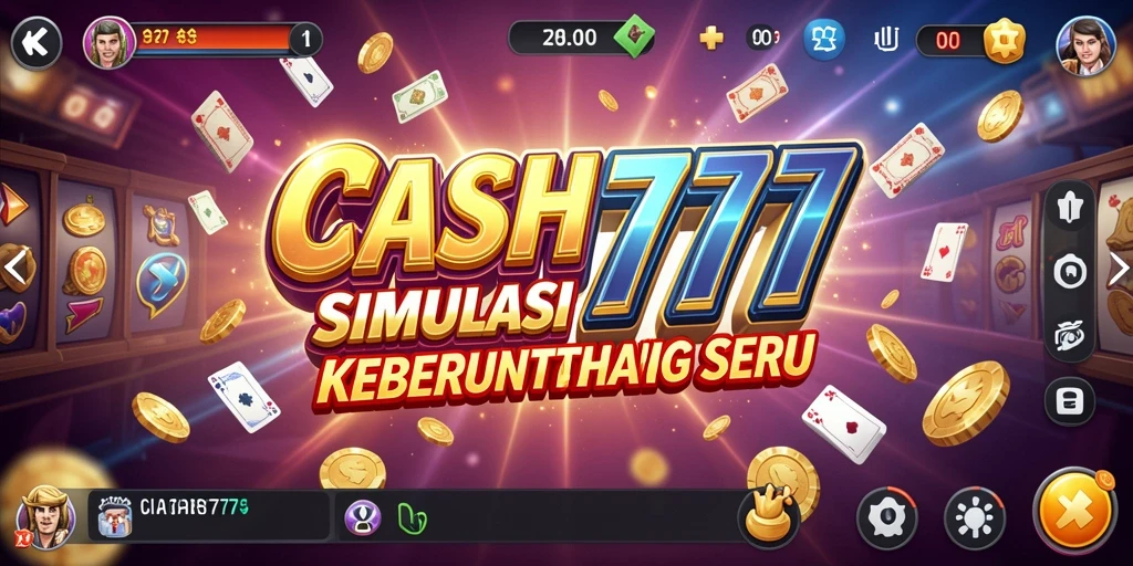 Tampilan utama gameplay CASH777 yang menarik dan dinamis.