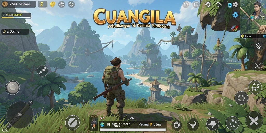 Tampilan gameplay CUANGILA dalam dunia terbuka yang menakjubkan.