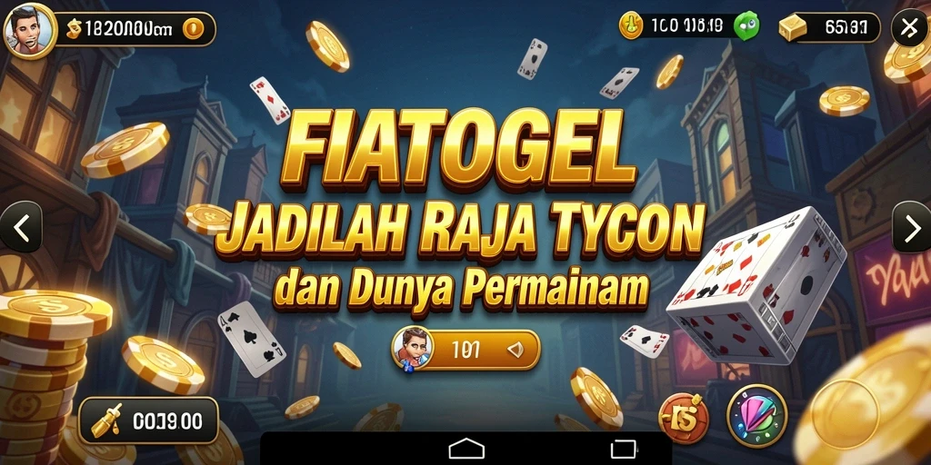 Tampilan gameplay menarik dari FIATOGEL dalam dunia Tycoon.