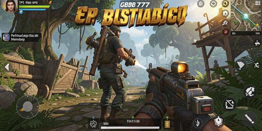 Screenshot gameplay GB777 menampilkan aksi pertempuran yang mendebarkan.