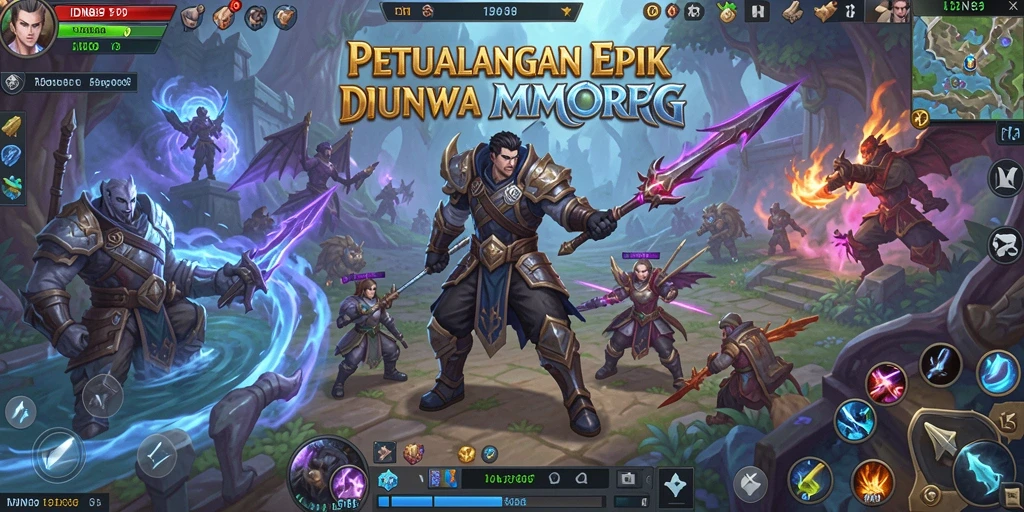 Screenshot <strong>IDN89</strong> menampilkan aksi seru dalam pertempuran MMORPG.