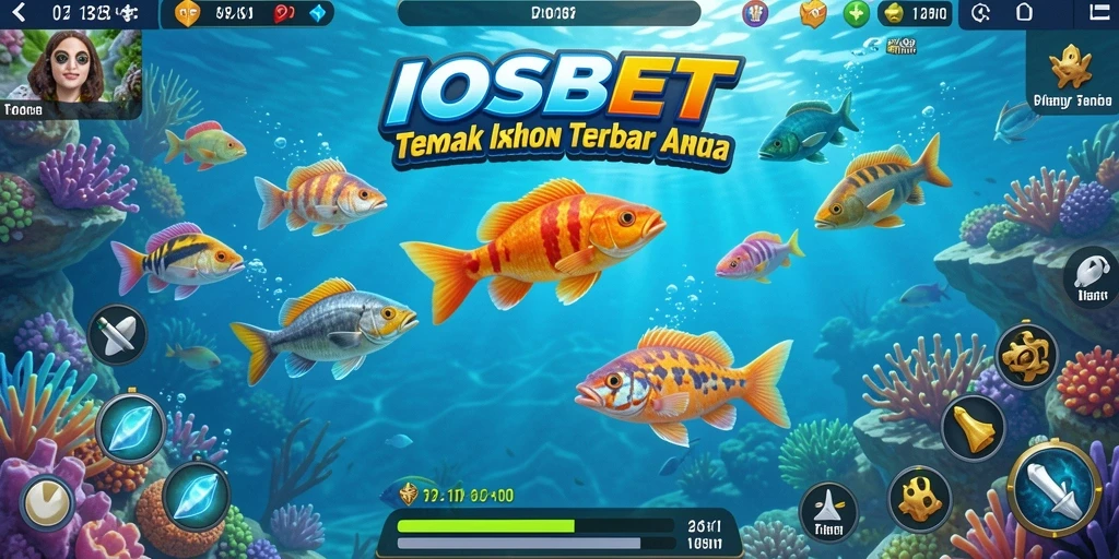 Tampilan aksi seru dalam game Tembak Ikan IOSBET.