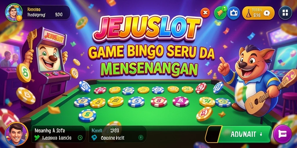 Tampilan menarik dari gameplay Bingo di JEJUSLOT.