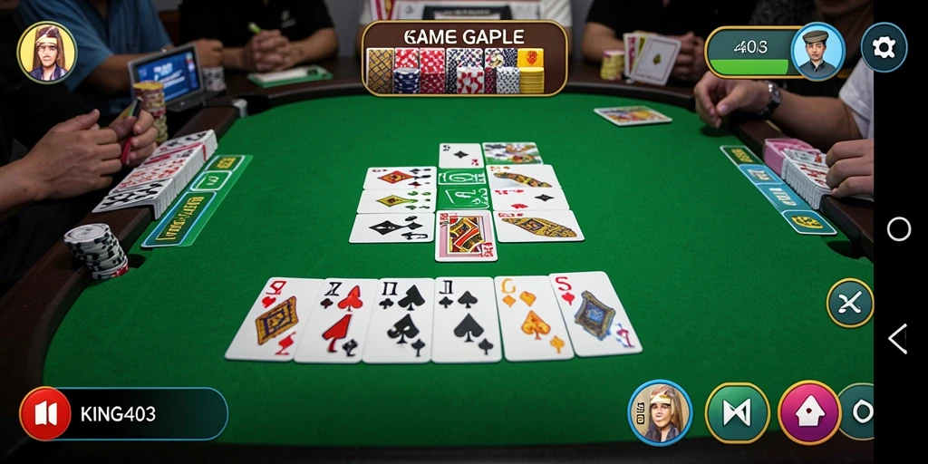 Tampilan menarik dalam gameplay Gaple KING403 yang memikat.