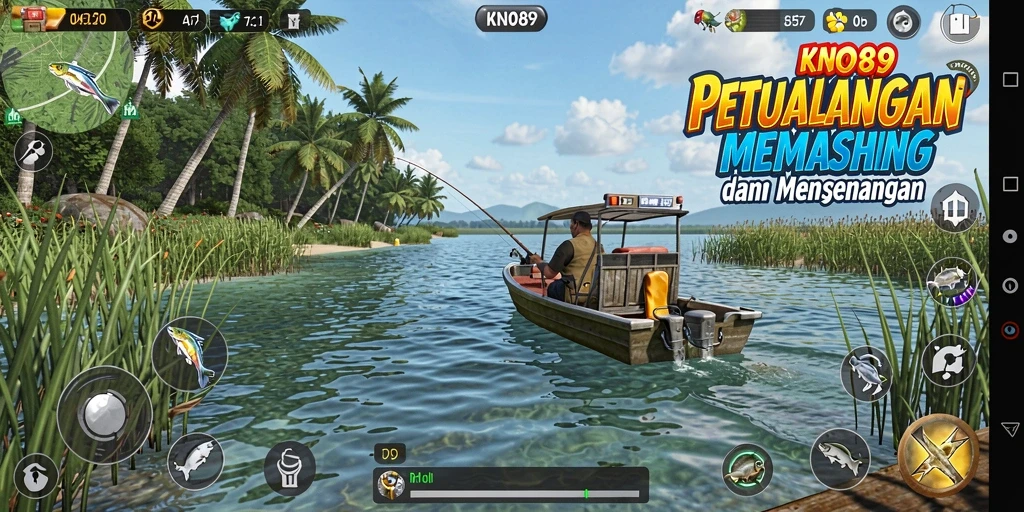 Tampilan gameplay KNO89 dengan pengalaman memancing yang mendebarkan.