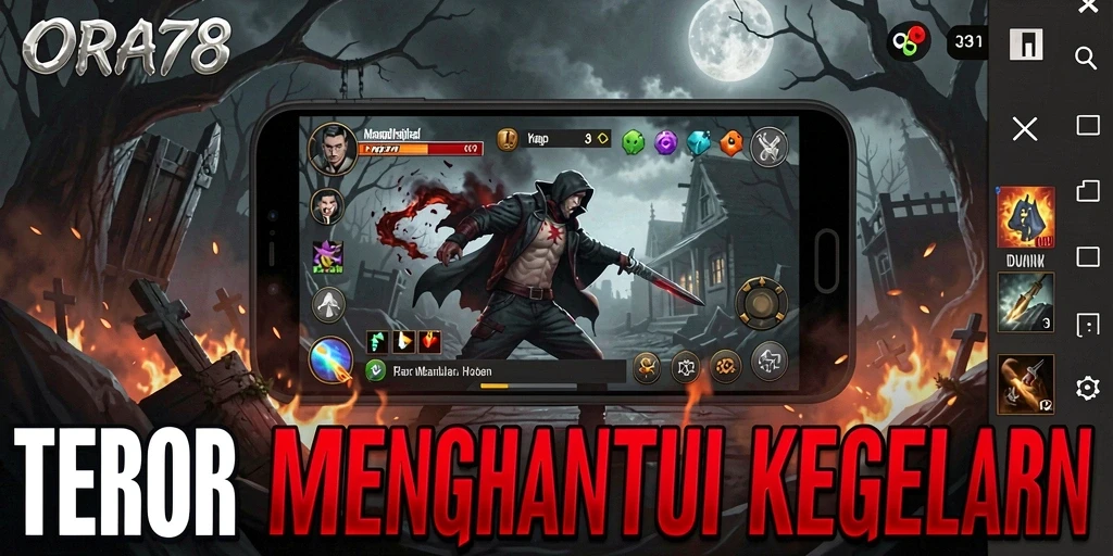 Tangkapan layar menampilkan momen menegangkan dalam gameplay ORA78.