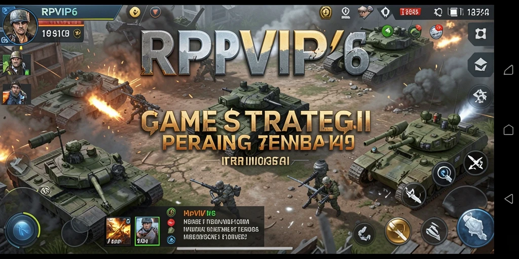 Screenshot menampilkan aksi pertempuran strategis dalam RPVIP6.