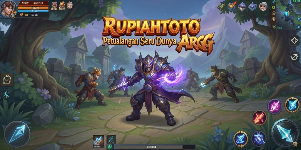 Tampilan gameplay RUPIAHTOTO dengan aksi pertarungan yang seru.