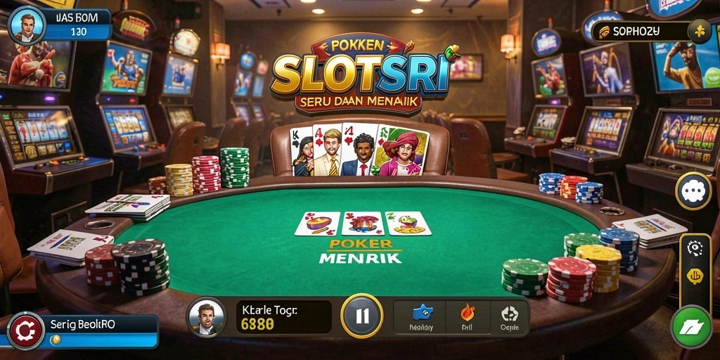 Gameplay seru SLOTSRI dengan fitur Poker yang menarik