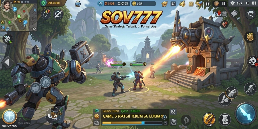 Screenshot SOV777 menunjukkan pertempuran yang intens dalam game SLG.