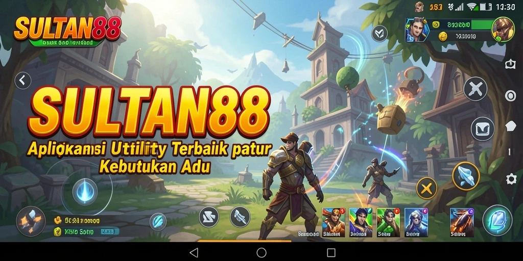 Tampilan utama SULTAN88 dengan fitur-fitur Utility yang bermanfaat.