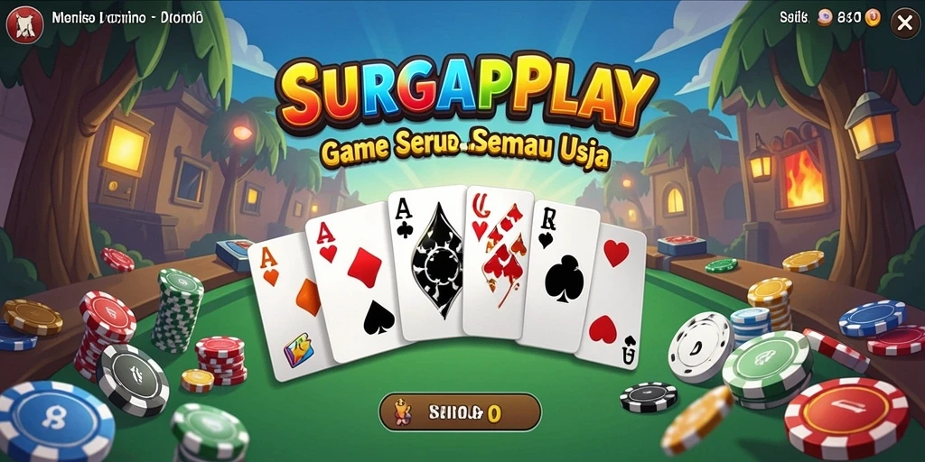 Tampilan seru gameplay SURGAPLAY yang menyenangkan.