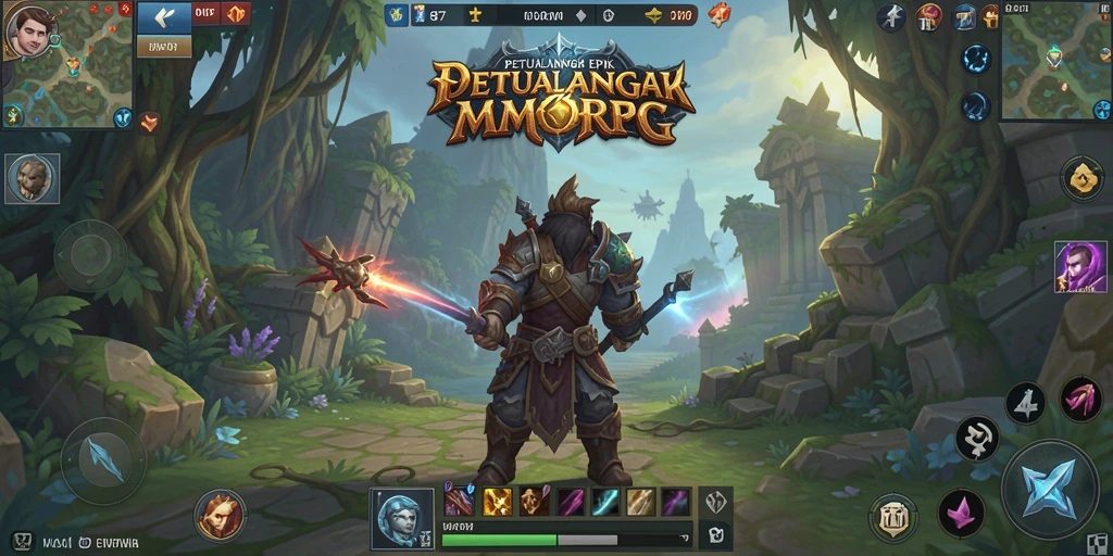 Screenshot gameplay WG87 menampilkan petualangan seru di dunia MMORPG.